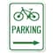 Signmission BicycleParking Right Arrow Heavy-Gauge Aluminum Rust Proof Parking Sign, 18" x 24", A-1824-24315 A-1824-24315 - alternate 1